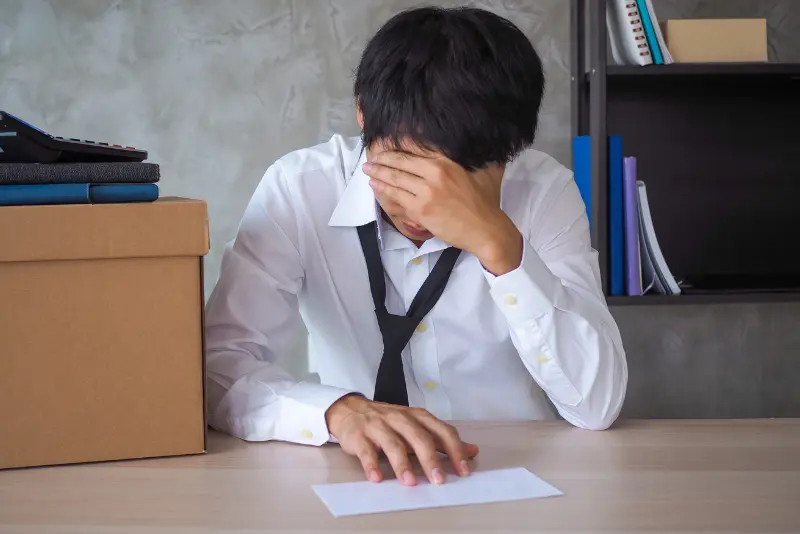 Employee experiencing emotional distress and anxiety following wrongful termination.