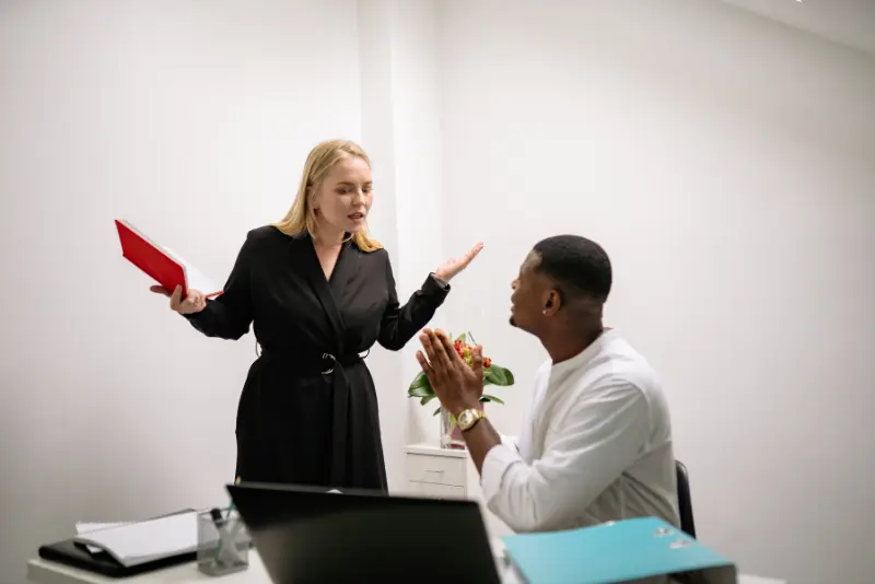 Employee documenting evidence of discrimination despite a boss's repeated excuses.